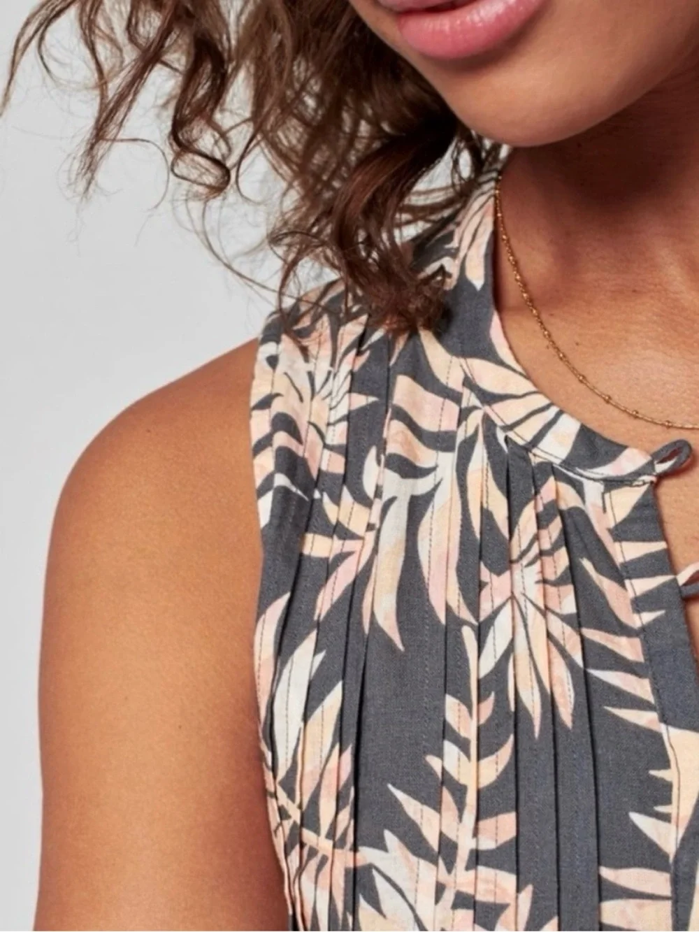 FAHERTY Isha linen blend DRESS XS